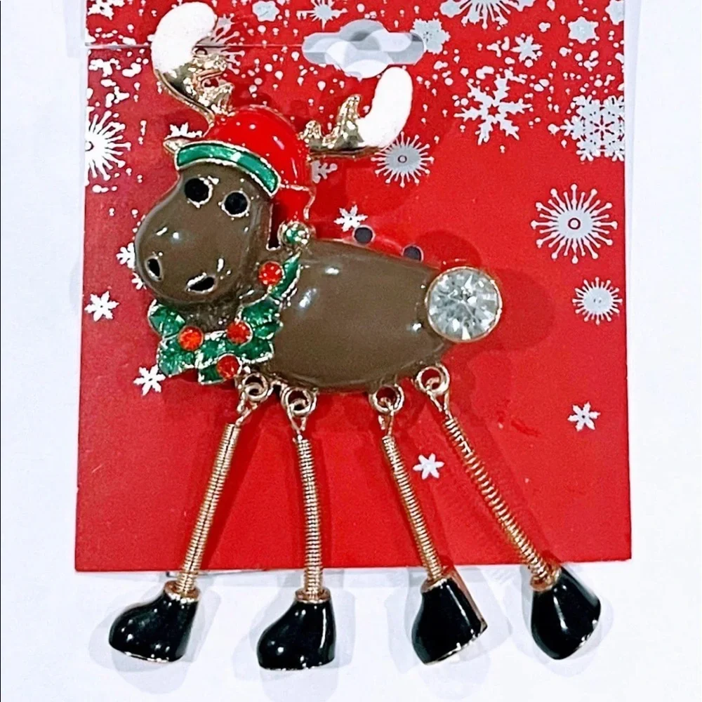 Springy Leg Moose Pin - Picture 4 of 6